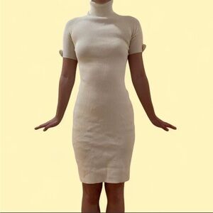 Moda International Cream Midi Dress